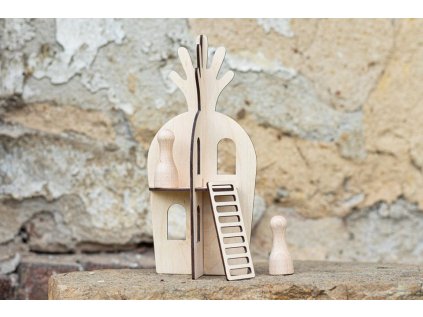 BeWooden Domček pre bábiky Panáčikova mrkva