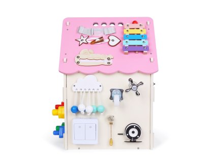2Kids Toys Activity board Domček ružový
