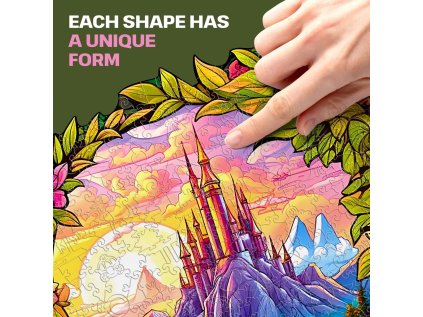 EscapeWelt Drevené puzzle Kúzelný les 200 dielikov