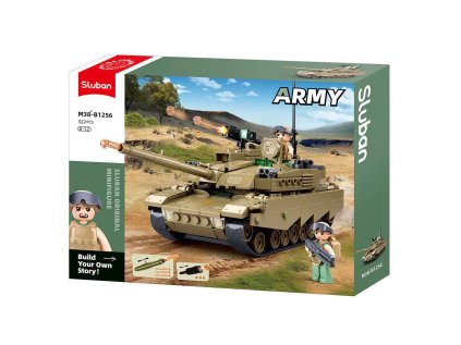 Sluban Army M38-B1256 Tank OEF-M1XS