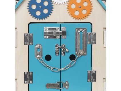 2Kids Toys Activity board Domček tyrkysový