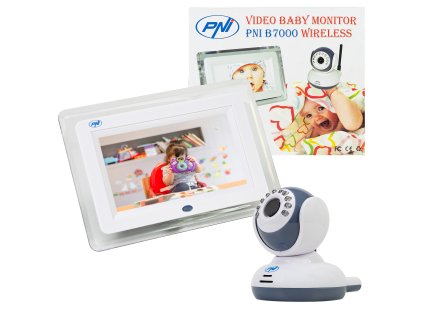 7-palcová bezdrôtová obrazovka Video Baby Monitor PNI B7000