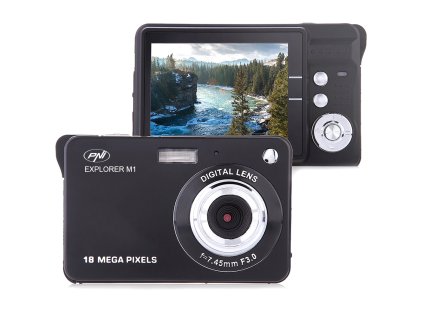 Digitálny fotoaparát PNI Explorer M1, 18 MP, 720P HD, 2,7 palcový LCD displej, 8-násobný digitálny zoom, detekcia tváre