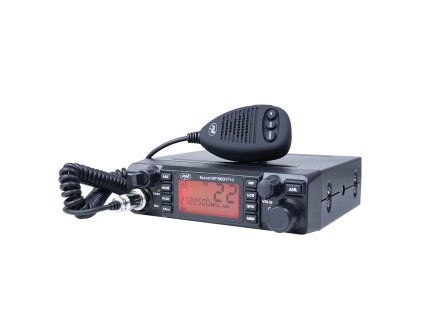 CB PNI Escort rozhlasová stanica HP 9001 PRO ASQ nastaviteľná, AM-FM, 12V / 24V, 4W, skenovanie, Dual Watch, ANL, viacfarebný displej