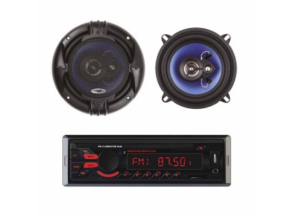 Balík Rádio MP3 prehrávač do auta PNI Clementine 8440 4x45w + Koaxiálne reproduktory do auta PNI HiFi650, 120 W, 16,5 cm
