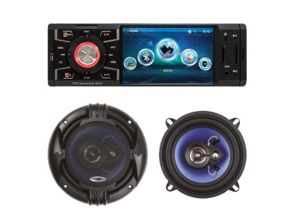 Balenie do auta MP5 do auta PNI Clementine 9545 + Koaxiálne reproduktory do auta PNI HiFi650, 120 W, 16,5 cm