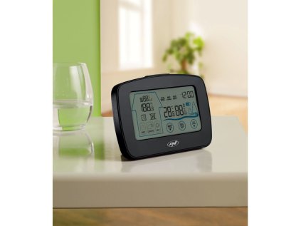 Meteorologická stanica PNI MS500 s bezdrôtovým externým snímačom, zobrazuje vnútornú a vonkajšiu teplotu a vlhkosť, pamäť minimálnych a maximálnych klimatických hodnôt