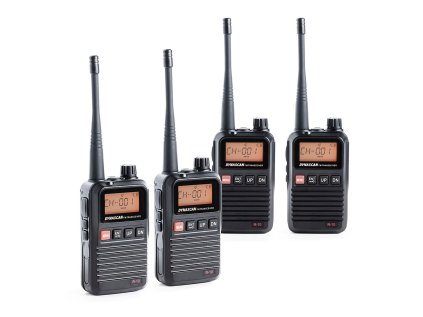 Prenosná rádiostanica PMR PNI Dynascan R-10, 0,5 W, 8CH, DCS, CTCSS, rádio FM, štvorčlenná sada so 4 kusmi