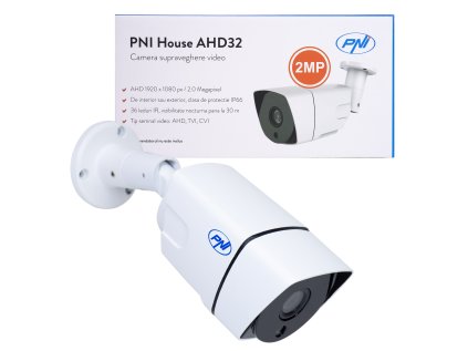 Monitorovacia videokamera PNI House AHD32, 2 MP, 1080P, vonkajšia IP66, 36 IR LED