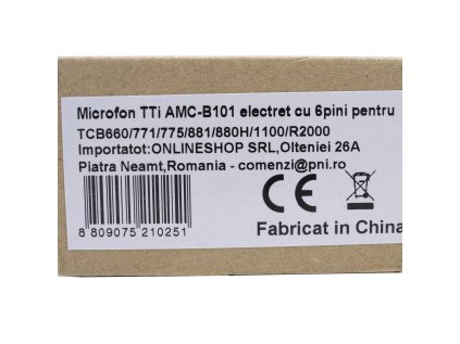 TTi AMC-B101 6-pinový elektretový mikrofón pre TCB 660/771/775/881/880H/1100/R2000 nahrádzajúci AMC-5021
