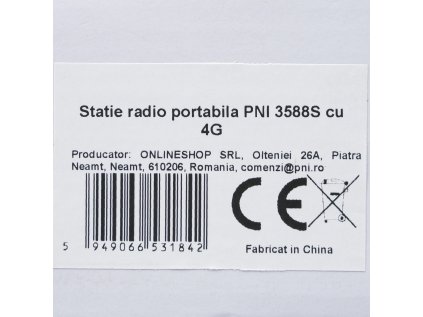 Prenosná rádiostanica PNI 3588S, GSM 4G, duálny fotoaparát, 2,4 palcový farebný displej, Li-Ion 3800 mAh, IP68