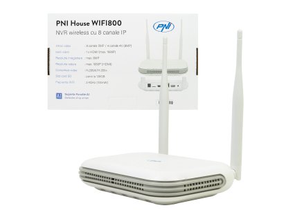 Bezdrôtové NVR PNI House WIFI800 8 kanálov 5MP alebo 4 kanály 4K 8MP hlasová výzva