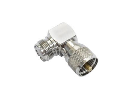 Sada 10 kusov 90 stupňová zástrčka PNI PL samec - PL samica