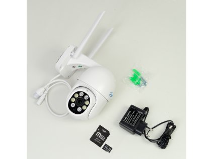 Bezdrôtová kamera PNI IP840 + PNI 128GB WiFi karta, PTZ, 8MP 4K, micro SD slot, samostatná, AI funkcie, ONVIF, aplikácia ICSee