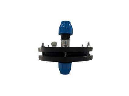 Borehole Well Cap 200/1" with Connection, Plastic, Hermetic Well Protection