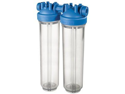 Big Blue filter MASTER 20" DUO pripojenie 6/4" – dvojstupňový vodný filter na pitnú a úžitkovú vodu