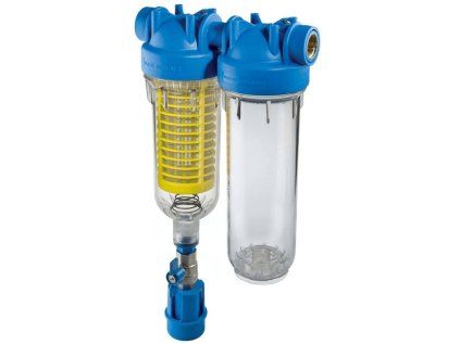 Hydra 7" RAH DUO 90mcr connection 3/4" self-cleaning water filter with stainless steel mesh