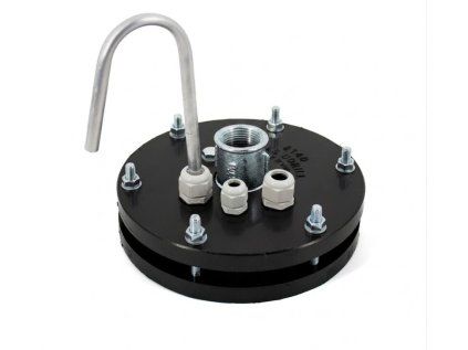 Well cap for drilled well 160/1" with air vent, plastic, hermetic well protection