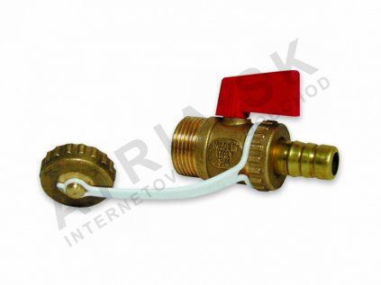 Vykurovacia technika Vypúšťací guľový uáver- 3/4"M; páčka