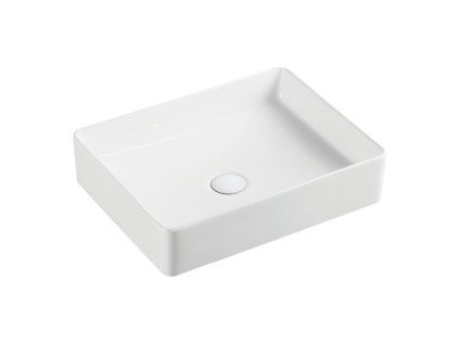 Kúpeľňové vybavenie Nábytkové (nadstavbové) keramické umývadlo Hera, biela lesklá 470x380x110