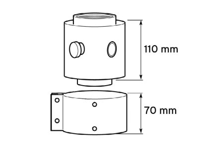 Kondenzačný kotol Adaptér na dymovody Ø 80/125 mm (pre kotly Medveď Condens)