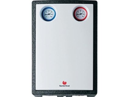 Izbový termostat Moduzone Z11 – modul pre dva okruhy s rôznymi teplotami
1x zmiešavací ventil DN 25, 1x vysokoúčinné čerpadlo, 1x2-cestný ventil DN 25, NTC snímč VV