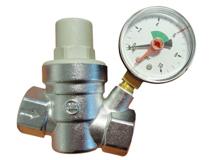 Vykurovacia technika Redukčný ventil tlaku vody 3/4″ s manometrom