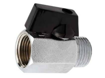 Vykurovacia technika Mini guľový ventil 1/2" samica-samec