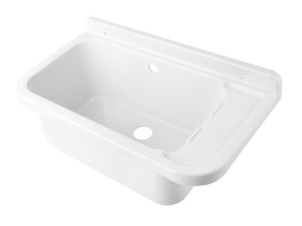 Kúpeľňové vybavenie Plastový drez 50x34x21 sifón+montážna súprava