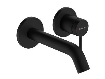 concealed basin mixer with drain set TECTURIS S, EcoSmart, matt black