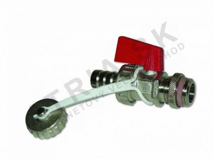 Vykurovacia technika Vypúšťací guľový uzáver- 1/2"M; nikel; páčka