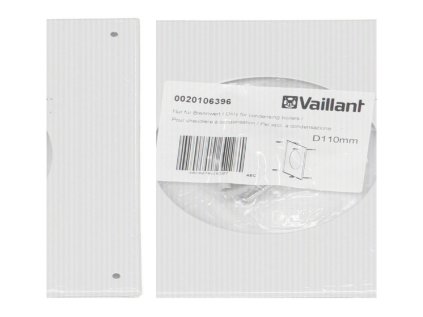 Kondenzačný kotol Vaillant ružica (krycia rozeta) dymovodu, Ø 110 mm, biela