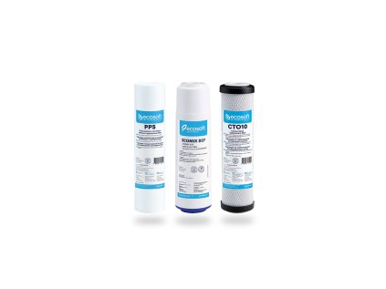 Set of replacement filter cartridges for Ecosoft 3STAGE STANDARD