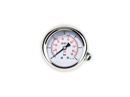 Manometer 1/4" with rear connection - d63 | 6 bar | glycerine
