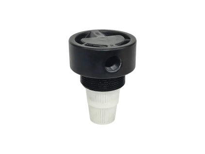 Flow-through filter head 3/4" with 35" central tube