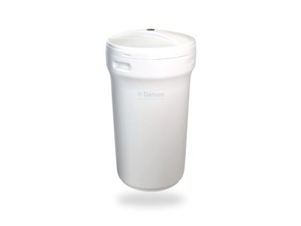 Brine tank with protective tube and salt grid, 145 litres
