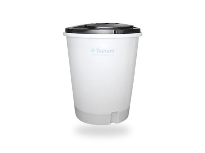 Brine tank with protective tube and salt grid, 750 litres