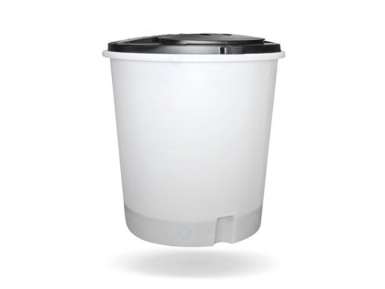 Brine tank with protective tube and salt grid, 1500 litres