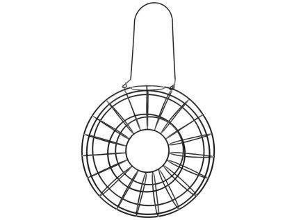 Závesné kŕmidlo pre vtáky - krúžok na lojové guličky KERBL 87045 CIRCLE, kov 24x8x24 cm