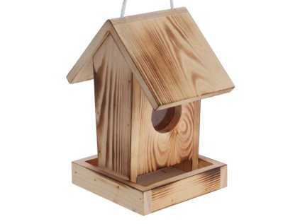 Závesné kŕmidlo pre vtáky KERBL 87035 GINDELALM, drevo 18x14x22, 5 cm