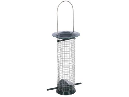 Závesné kŕmidlo pre vtáky KERBL 87046 BASIC, plast/kov 13,5x13,5x25 cm