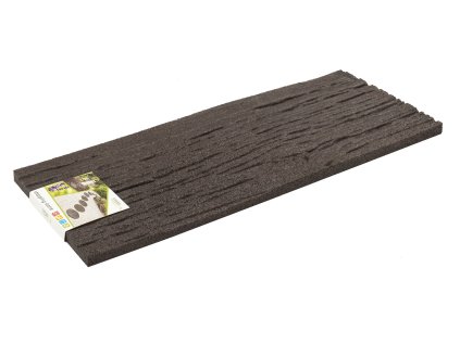 Dekoratívny záhradný nášľap Railroad Tie hnedá, gumový