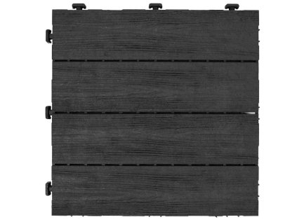 Gumová dlaždica ARISTA Wood 30 × 30 cm, sivá