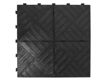 Gumová dlaždica EXTREME SOLID 45 x 45 cm, čierna