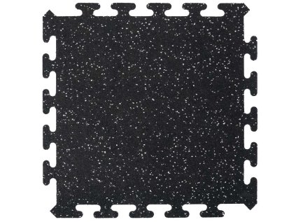Gumová dlaždica FITNESS TILE 50 x 50 cm, čierna