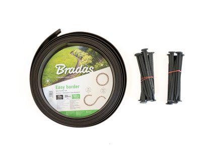 Neviditeľný obrubník 2v1 10 m x 50 mm, čierna (vrátane klincov)
