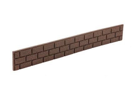 Záhradná palisáda BRICKS 120 x 15 cm, hnedá (so spojkou a klincami)