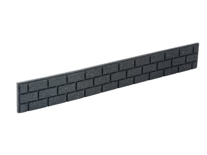 Záhradná palisáda BRICKS 120 x 15 cm, šedá (so spojkou a klincami)