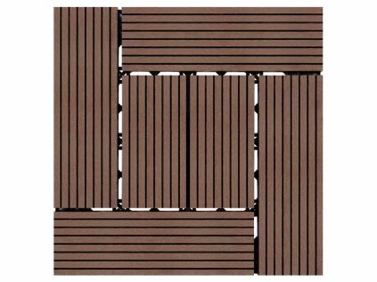 WPC dlaždica LEGI STYLE 30 x 30 cm, coffee