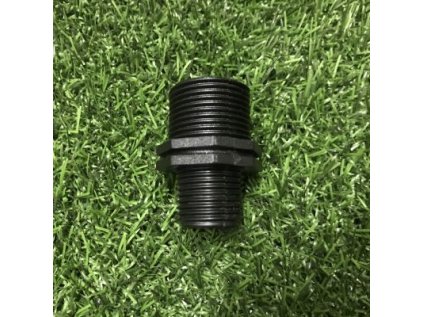 Fiting Plastica Alfa Plastová redukcia 3/4" VOZ - 1/2" VOZ čierna
